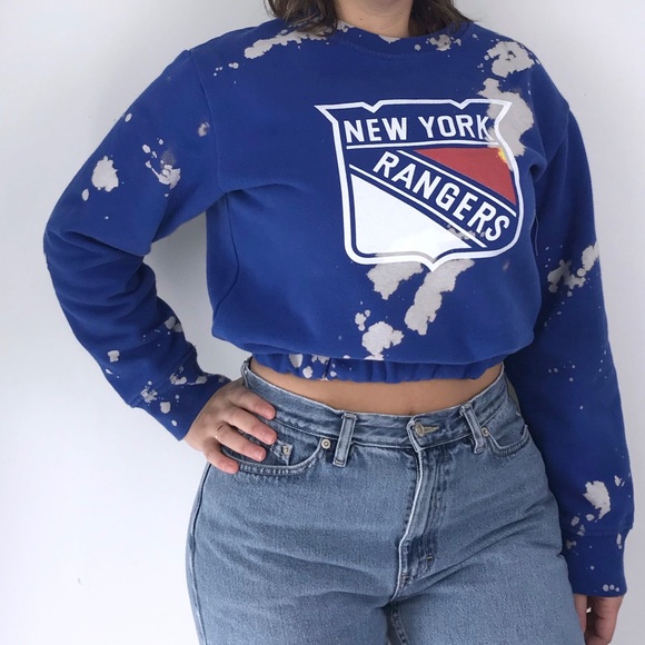 Las Vegas reworked cropped sweater hoodie medium one size